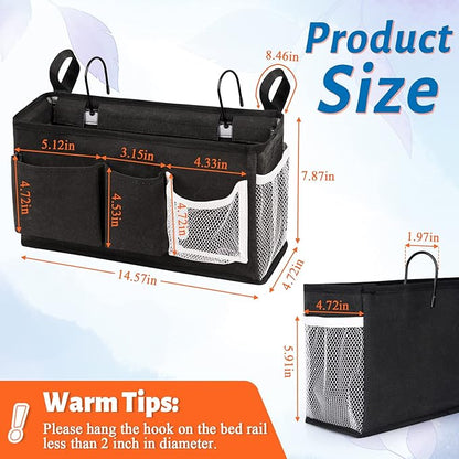 Loghot Bedside Caddy/Bedside Storage Bag Hanging Organizer - Image 6