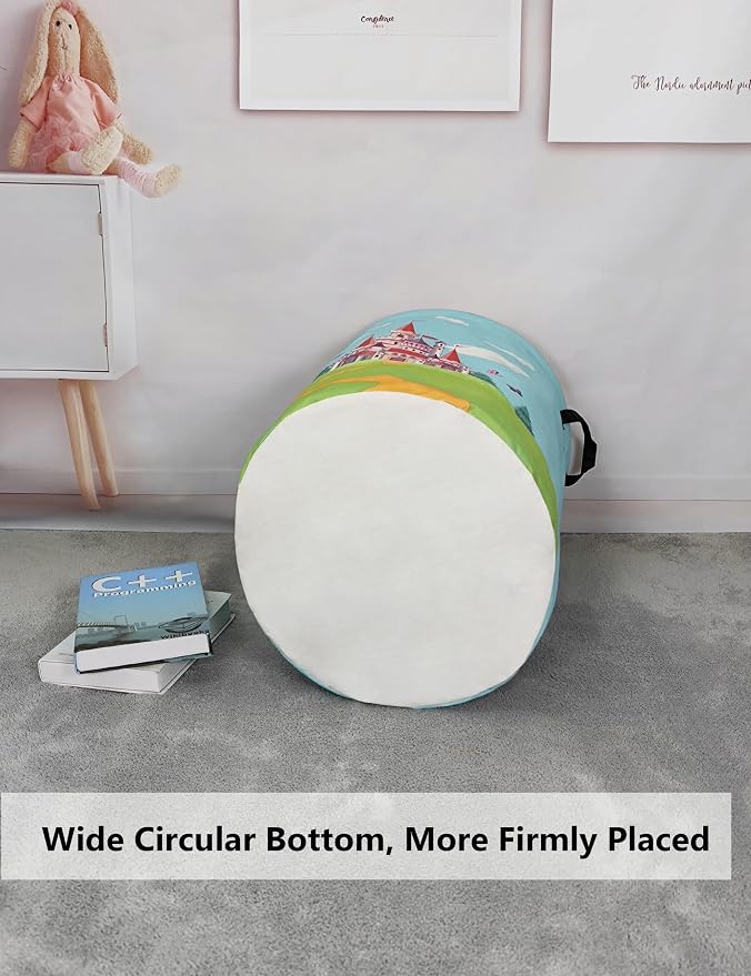 QUEENLALA Large Storage Basket, Laundry Hamper/Bathroom/Home Decor/Collapsible - Image 4
