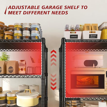 REIBII 72’’H Wire Shelving, 6 Tier Metal Shelving Units and Storage Shelves - Image 5