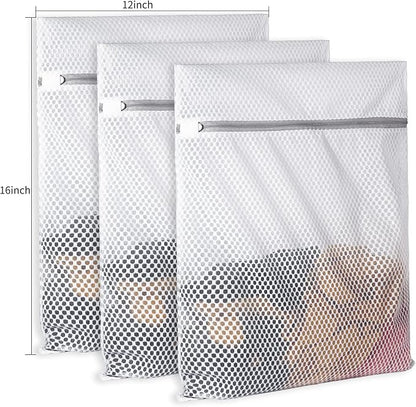3Pcs Durable Honeycomb Mesh Laundry Bags - Image 2