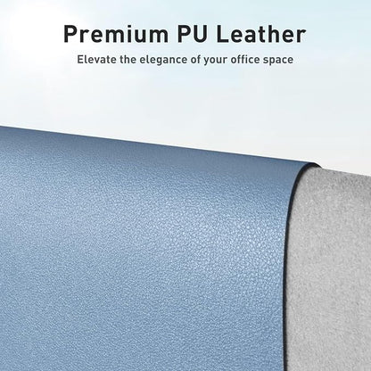Aothia Leather Desk Pad Protector, Office Mat, Large Mouse Pad, Non-Slip PU - Image 2