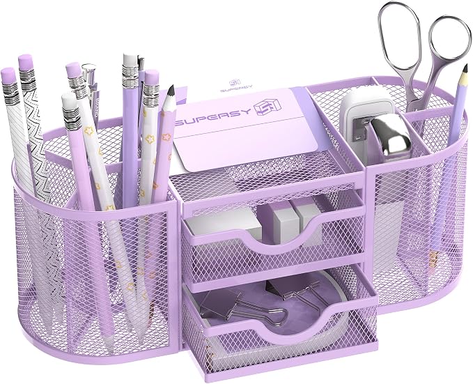 SUPEASY Mesh Desk Organizer, Desk Organizers and Accessories by SUPEASY