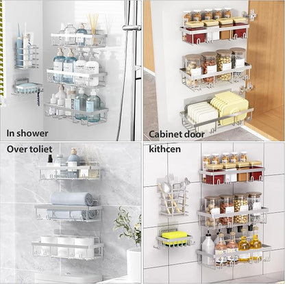 Liuoud 5 Pack Shower Caddy Organizer Rack Shelf - Image 9