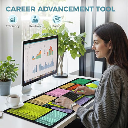 iCasso Excel Cheat Sheet Desk Pad Mat - Image 9