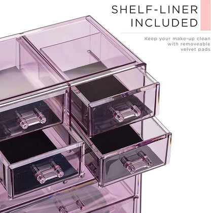 Sorbus Clear Cosmetic Makeup Organizer - Image 6
