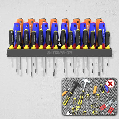 UNITEDPOWER Screwdriver Holder, Wall Mount Storage Rack Organizer - Image 5