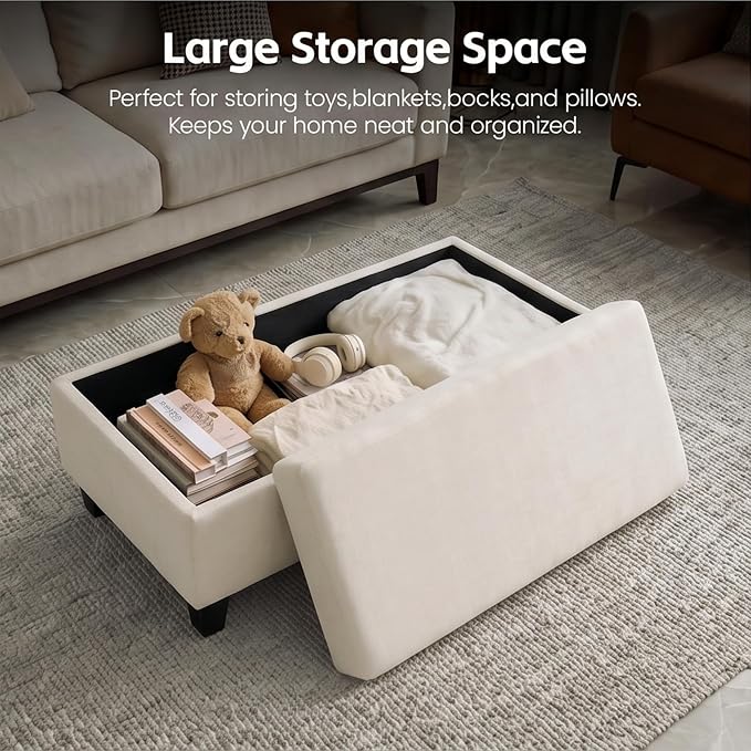 GENTEACO 45" Storage Ottoman Bench - Image 4