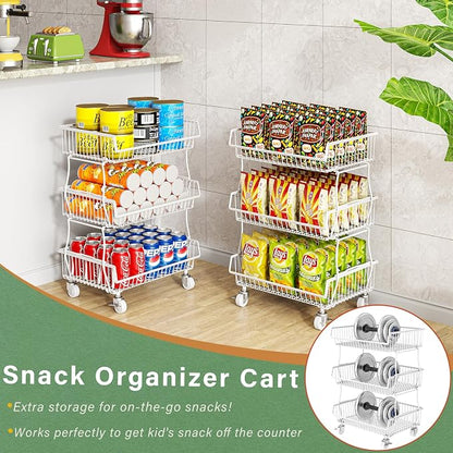 OKZEST Pantry Organizers and Storage Cart - Image 8