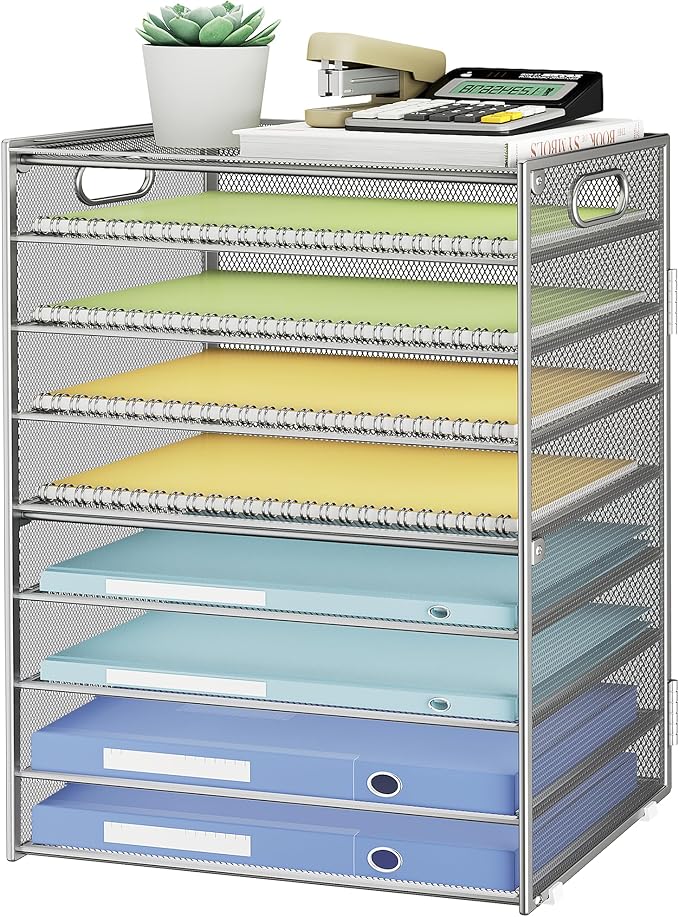 SUBEKYU 9 Tier Paper Organizer for Desk by SUBEKYU