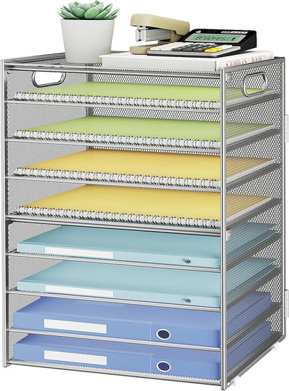 SUBEKYU 9 Tier Paper Organizer for Desk by SUBEKYU