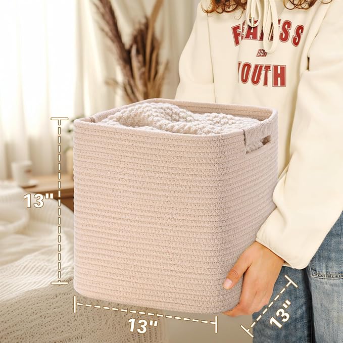 13 Inch Storage Cubes, 3 Pack Cube Storage Bins - Image 4