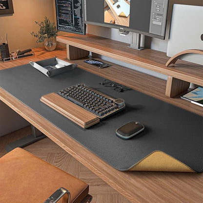 DAWNTREES Dual Sided Desk Mat, Leather Desk Pad, Cork Desk Mat Protector by PremiumDeskPadatDawnTrees