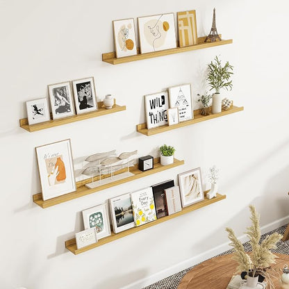 Fun Memories Picture Ledge Shelf, Floating Shelves Set of 4, 40 Inch Picture - Image 2