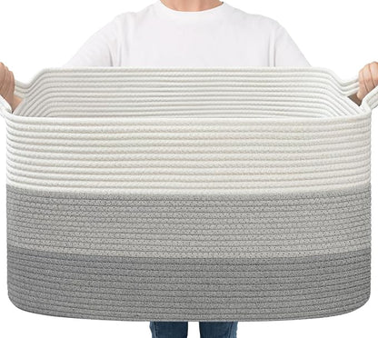 Goodpick Storage Basket, 21.6" x 14.9" x 11.8", Blanket Basket by Goodpick