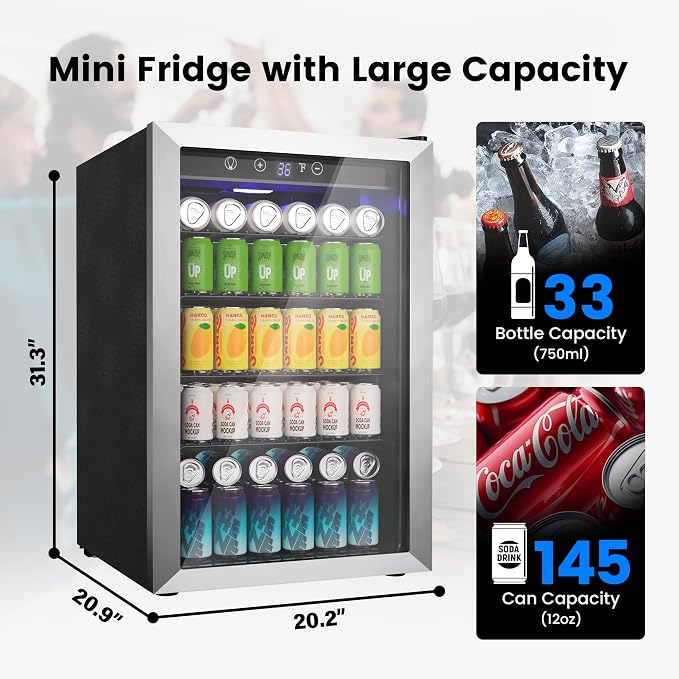 4.5 Cu.Ft Beverage Refrigerator Cooler - Image 2