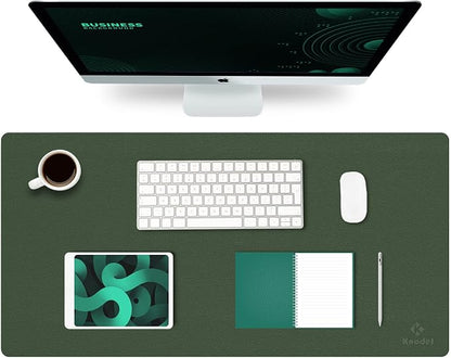 K KNODEL Large Office Leather Desk Mat, Mouse and Keyboard Pad, Computer and by K+KNODEL