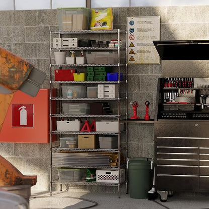 18" Deep x 42" Wide x 96" Height Wire Shelving Kit | 10-Tier | NSF Commercial - Image 6