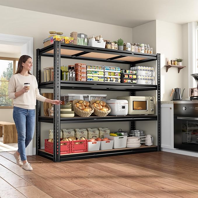 ROOMFAVE 48" W Garage Shelving 4-Tier Storage Shelves 2300LBS - Image 7