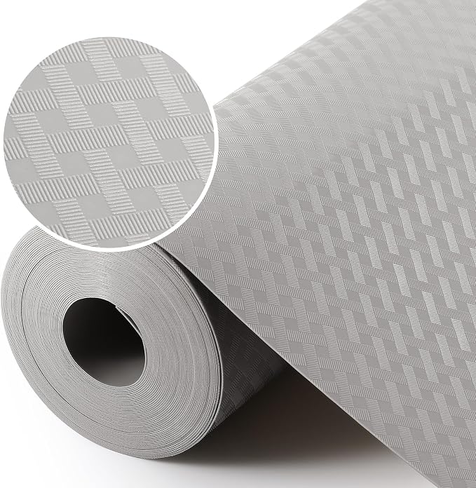 Light Gray Shelf Liners for Kitchen Cabinets Refrigerator Liners Waterproof & by StaHom