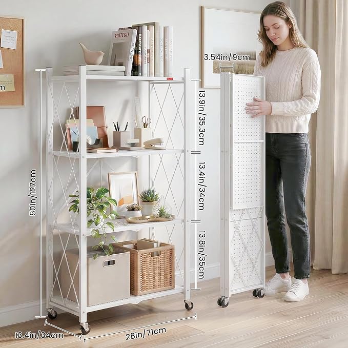 DEANIC 4 Tier Foldable Storage Shelves - Image 3