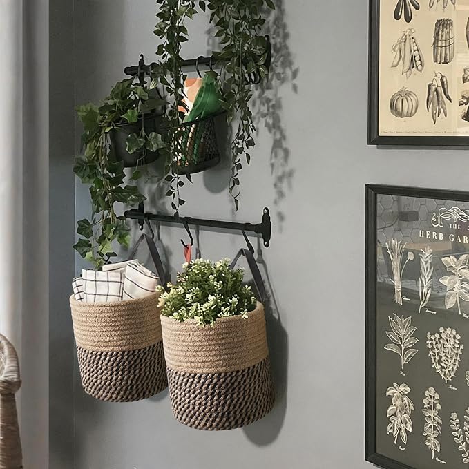 2 Pack Wall Basket, Small Hanging Baskets - Image 3