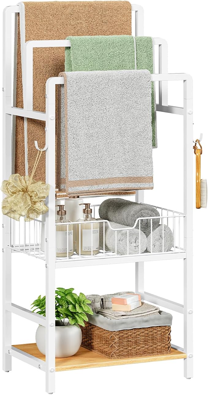 HOOBRO Free Standing Towel Rack, Blanket Rack by HOOBRO