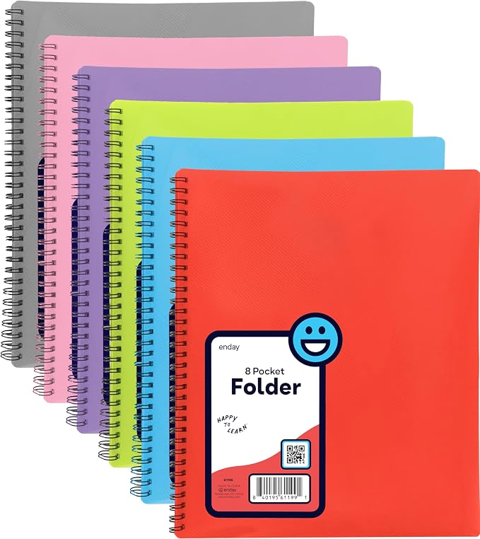 Poly 8 Pocket Organizer File Folder Letter Legal Document Organizer Perfect by Enday