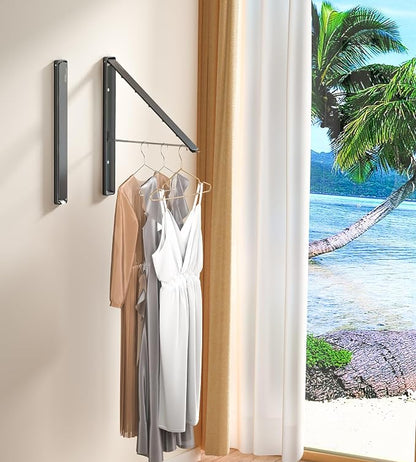 Dr.DJ Clothes Drying Rack Wall Mounted, Retractable & Foldable Clothes Hanger - Image 7