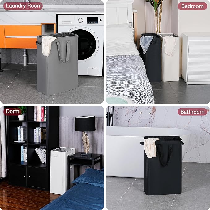 efluky Slim Laundry Basket, Narrow Laundry Hamper - Image 6