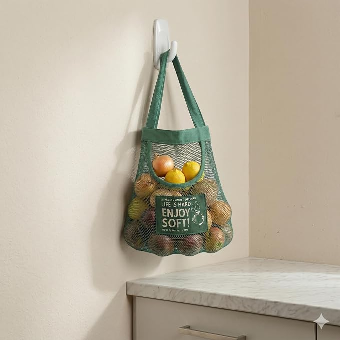 Durable Reusable Hanging Storage Mesh Bags - Image 5