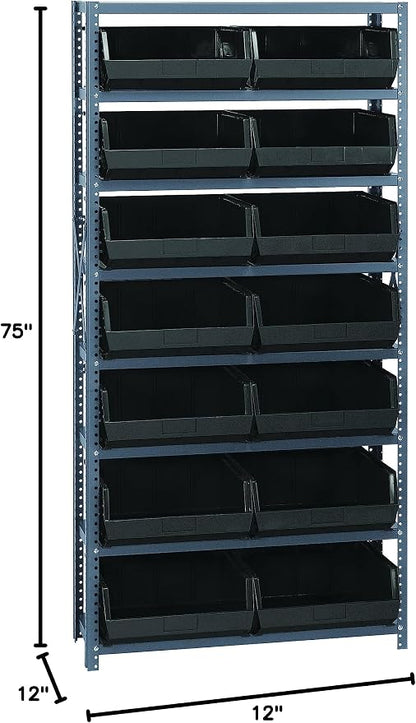 Quantum Storage Systems QSBU-250BK Giant Open Hopper Steel Shelving System - Image 2