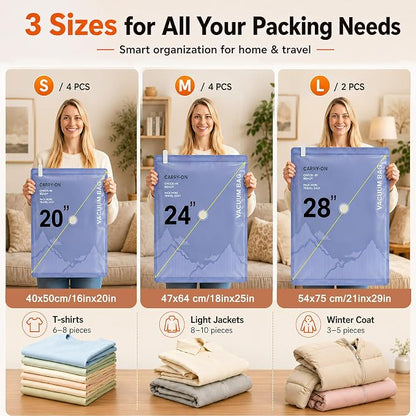 Vacuum Storage Bags with Rechargeable Cordless Pump, Space Saving Seal Bags - Image 2