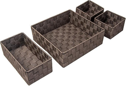 Posprica Woven Storage Baskets for Organizing, Small Baskets Cube Bin Container - Image 5