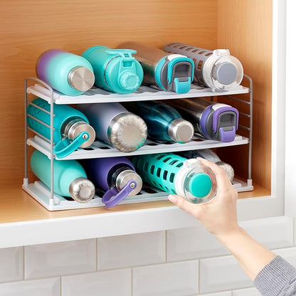 YouCopia UpSpace Water Bottle and Travel Mug Cabinet Organizer, Adjustable - Image 5