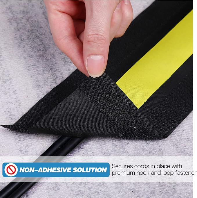 WILLBOND Carpet Cord Cover Cable Protector Floor Cover Cable Protector - Image 4