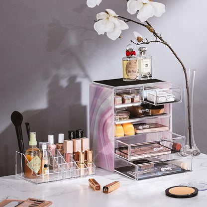 Sorbus Clear Cosmetic Makeup Organizer - Image 3
