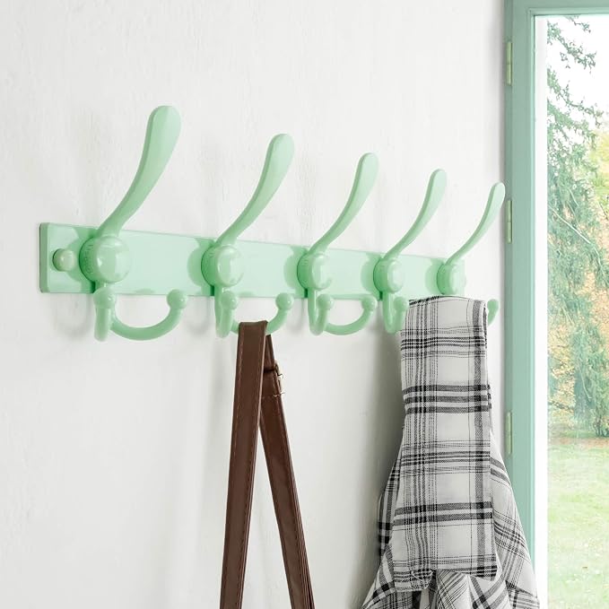 Dseap Coat Rack Wall Mount 2.0 Pro: Heavy Duty 300% Thicker, Stainless Steel - Image 2