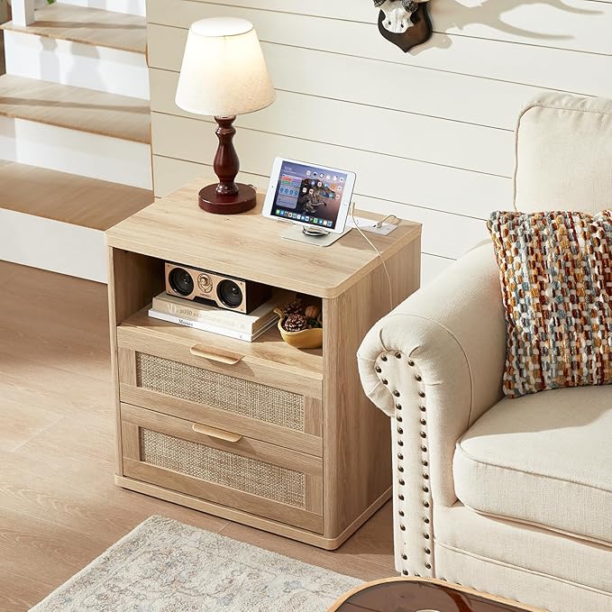 LEYAOYAO Rattan Night Stand - Image 6