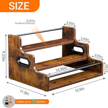 3-Tier Liquor Bottle Display Shelf - Image 3
