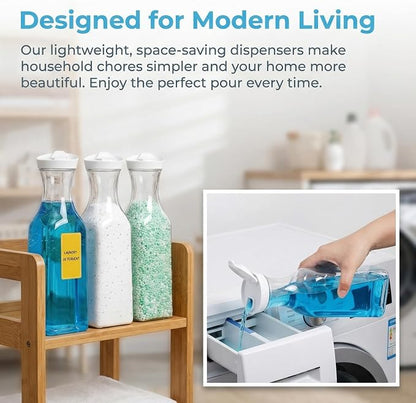 Goaste 4 Pack Laundry Detergent Dispenser, 54oz Laundry Soap Dispenser Bottle - Image 6