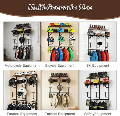 6-in-1 Motorcycle Helmet Rack - Image 9