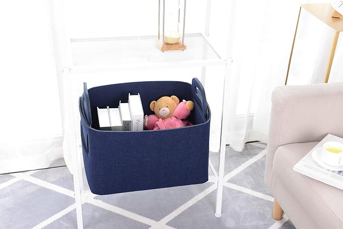 Storage Basket Felt Storage Bin Collapsible& Convenient Box Organizer - Image 3