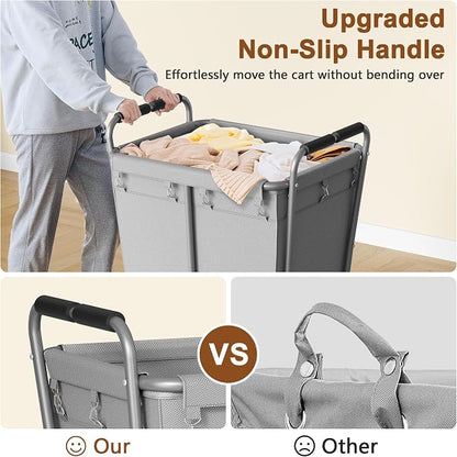 Hoctieon Large Laundry Cart - Image 7