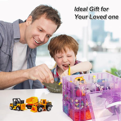 7 Layers Stackable Storage Container, 70 Adjustable Compartments Stackable - Image 7