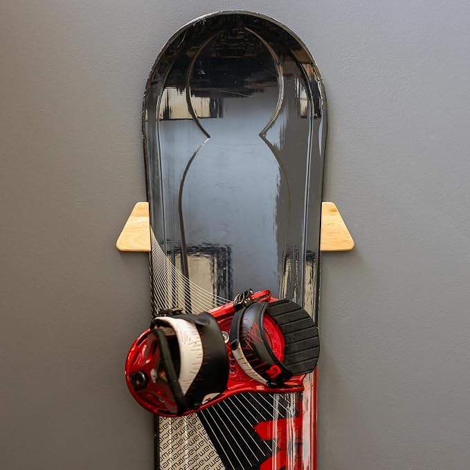 StoreYourBoard Minimalist Wood Snowboard Rack, Wall Mount Storage Display by StoreYourBoard