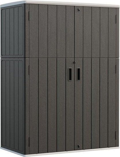 HOMSPARK Outdoor Storage Shed Weather Resistance, Patio Storage Cabinet by HOMSPARK