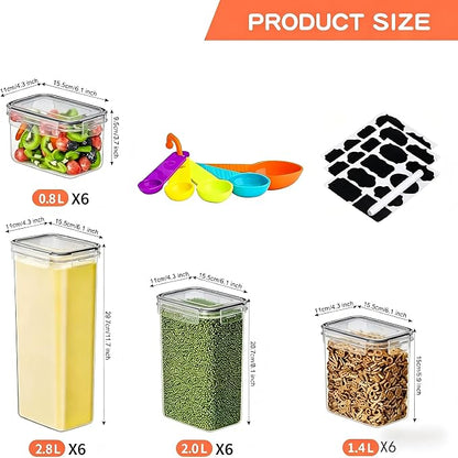 24 Pack Airtight Food Storage Containers - Image 2