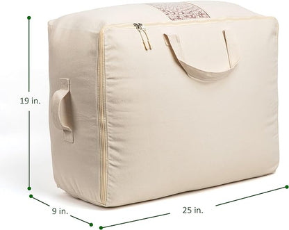 Soft Canvas Storage Bags with Zipper. Thick Breathable - Image 3