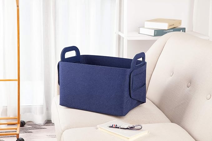 Minoisome Storage Basket Felt Storage Bin Collapsible& Convenient Box Organizer - Image 2