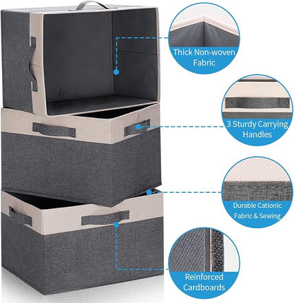 GhvyenntteS Large Fabric Storage Bins - Image 4